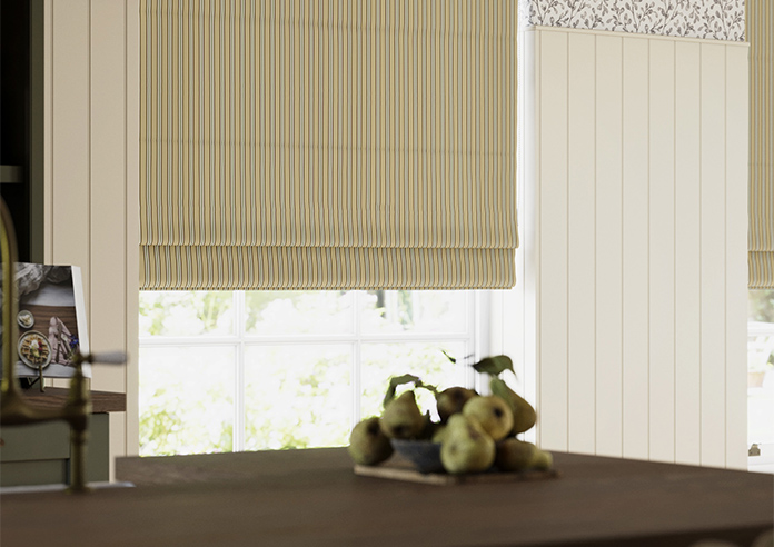 The British Stripe Co. Mary, Derwent No.1 - Twist&Fit Roman Blind - Image 5